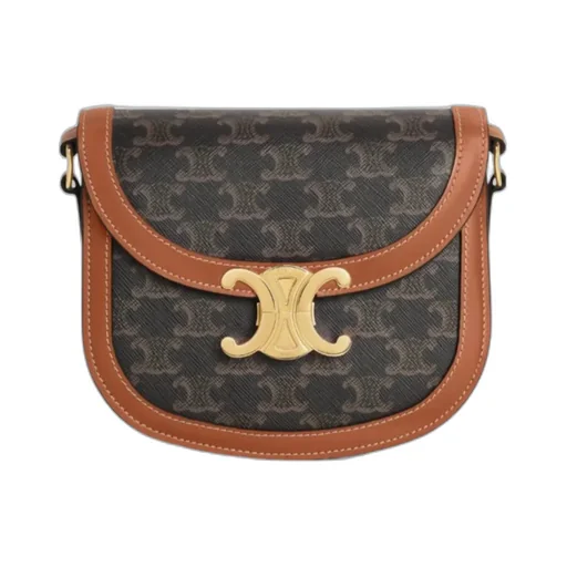 Teen Besace Triomphe In Triomphe Canvas And Calfskin