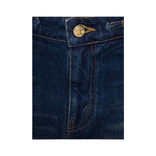 Mini Skirt In Clean Dark Union Wash Denim