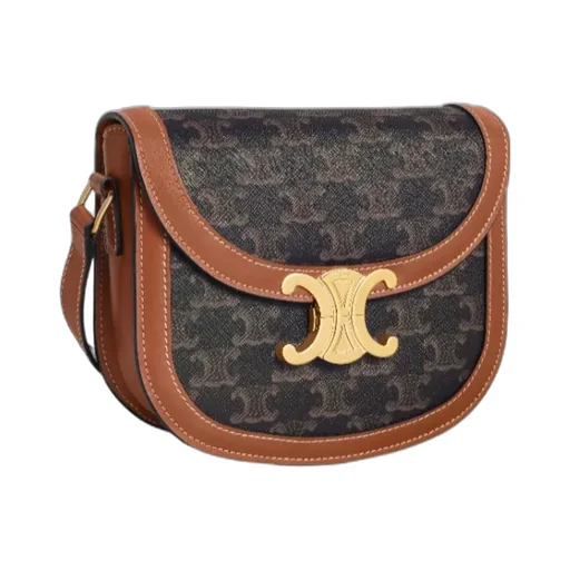 Teen Besace Triomphe In Triomphe Canvas And Calfskin