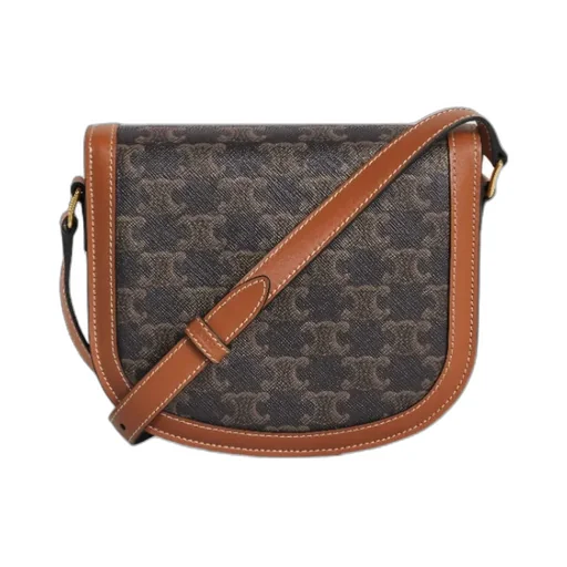 Teen Besace Triomphe In Triomphe Canvas And Calfskin