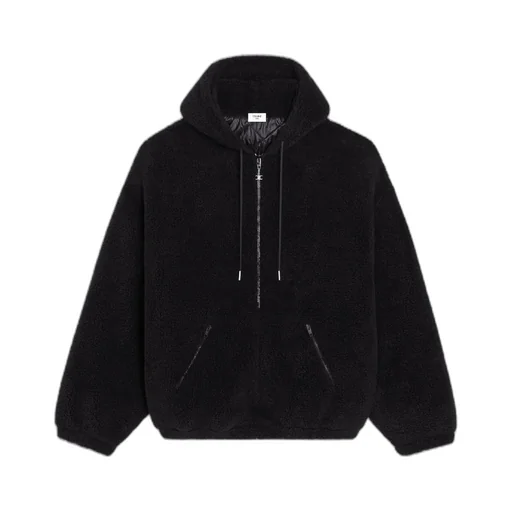 Zipped Hoodie In Fleece