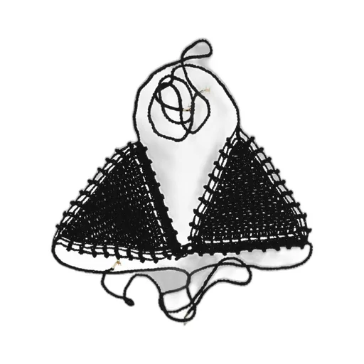 Triangle Top In Crocheted Cotton