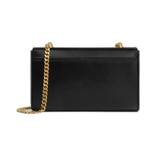 Chain Box Triomphe Bag In Shiny Calfskin