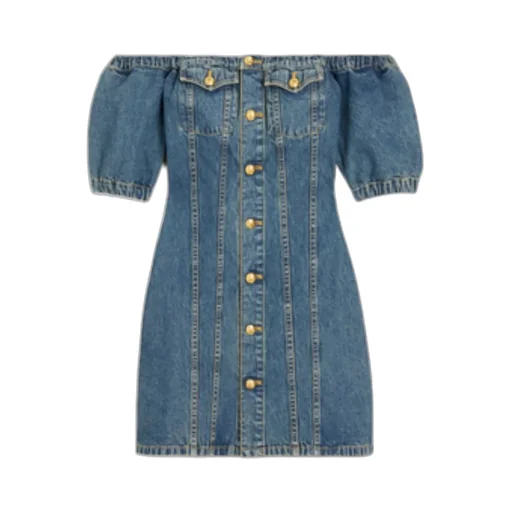 Strapless Denim Dress