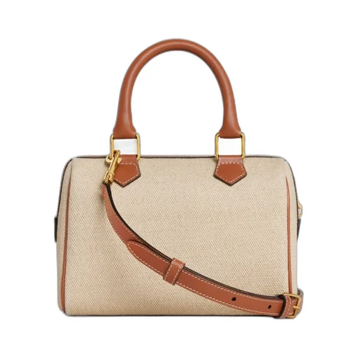 Small Boston Cuir Triomphe In Textile And Calfskin