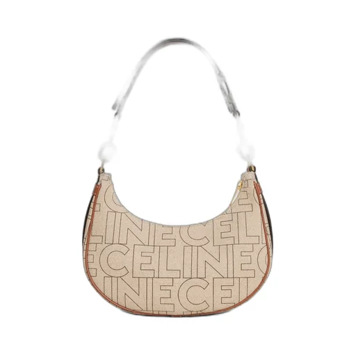 Medium Ava Strap Bag In Textile With Celine All-Over Print