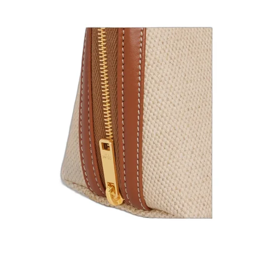 Clutch On Chain Cuir Triomphe In Textile And Calfskin