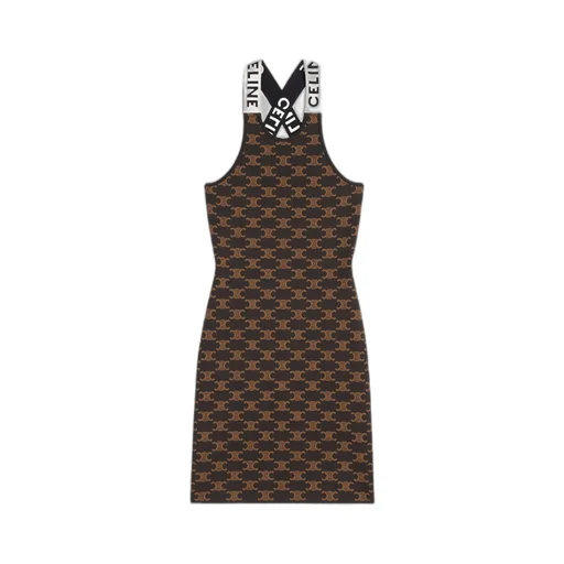Dress In Monogram Silk Cotton