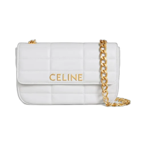 Chain Shoulder Bag Matelasse Monochrome Celine In Quilted Calfskin