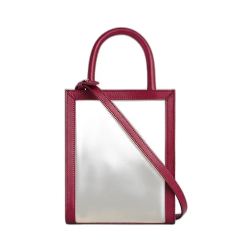 Mini Vertical Cabas Celine In Textile With Celine Print And Calfskin