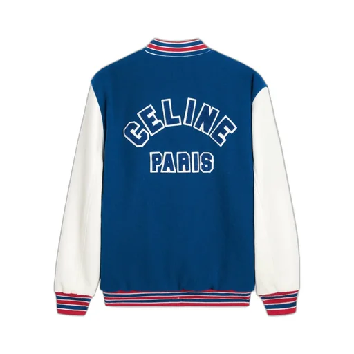 Varsity Jacket In Textured Wool