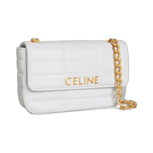 Chain Shoulder Bag Matelasse Monochrome Celine In Quilted Calfskin