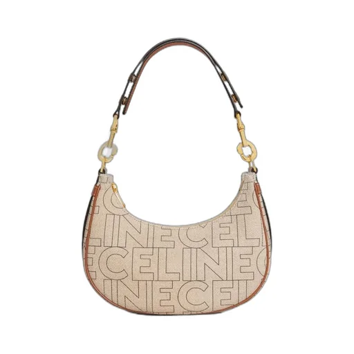 Medium Ava Strap Bag In Textile With Celine All-Over Print