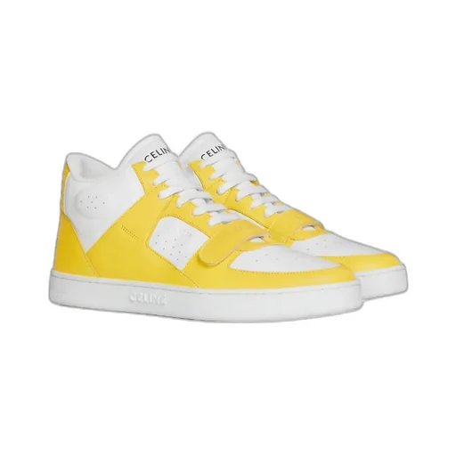 Ct-02 Mid Sneaker With Velcro In Calfskin