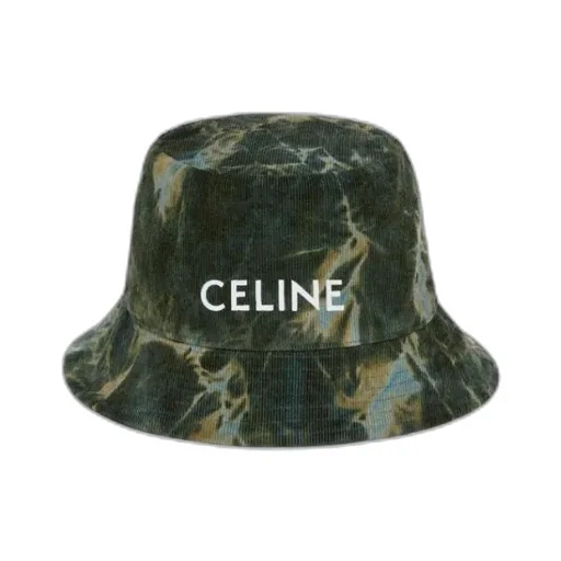 Tie-Dye Celine Bucket Hat In Corduroy