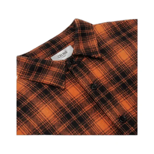 Loose Shirt In Checked Wool
