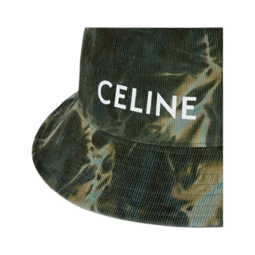 Tie-Dye Celine Bucket Hat In Corduroy