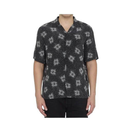 Hawaiian Shirt In Printed Crepe De Chine