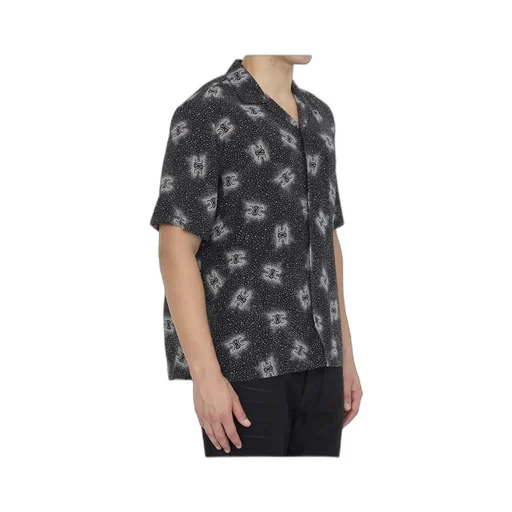Hawaiian Shirt In Printed Crepe De Chine