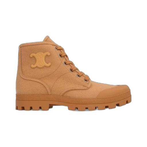 Patapans Lace Up Boot In Canvas