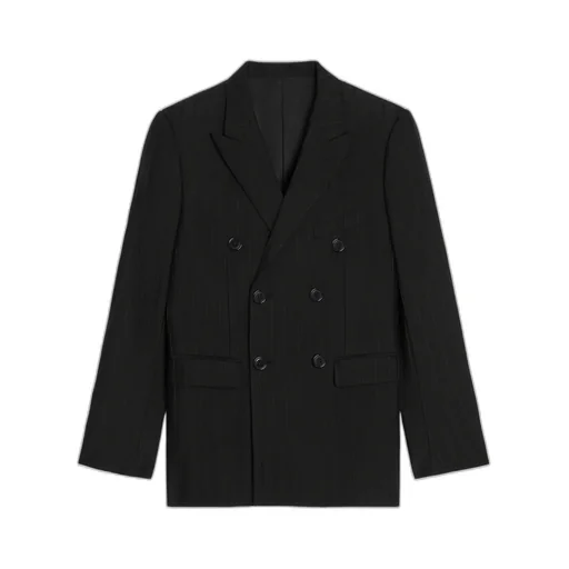 Carnaby Jacket In Striped Wool Gabardine