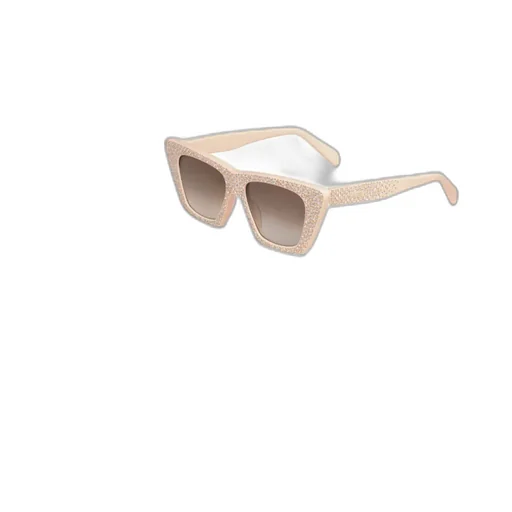Crystal Cat's Eye Frame Sunglasses