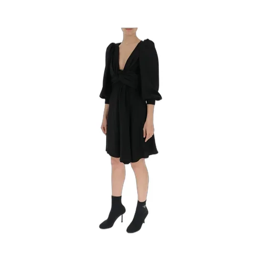 Acetic Acid And Viscose Fiber Knit Dress With Long Sleeves