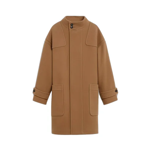 Oversized High-Neck Coat