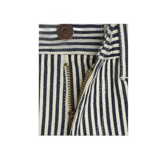 Cotton Striped Jeans