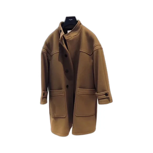 Oversized High-Neck Coat