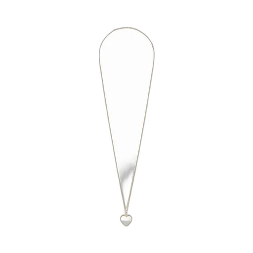 SacrÉS Coeurs Leather Mirror Necklace