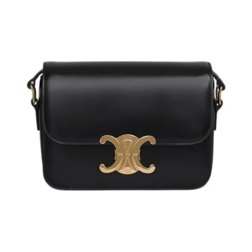 Teen Triomphe Bag In Shiny Calfskin