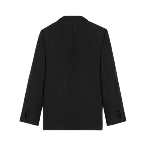 Carnaby Jacket In Striped Wool Gabardine
