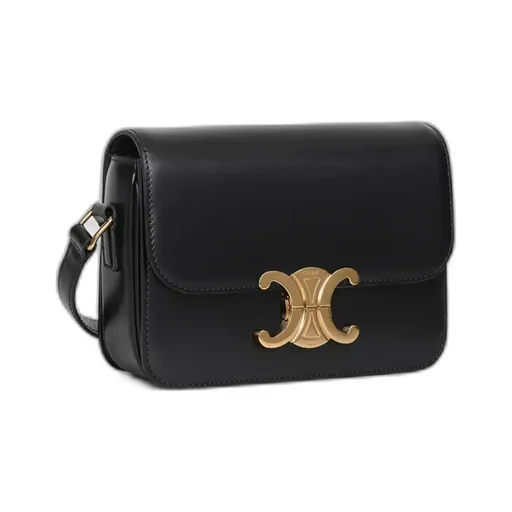 Teen Triomphe Bag In Shiny Calfskin
