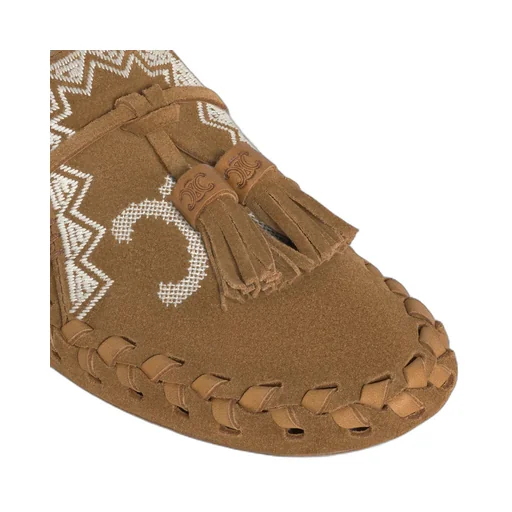 Marlou Flat Slip-On In Suede Calfskin