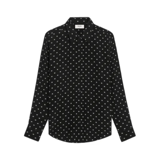 Loose Shirt In Printed Viscose