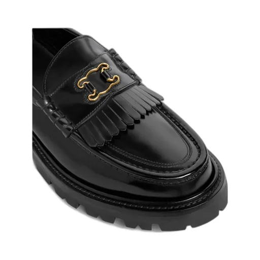 Margaret Loafer With Triomphe Frame In Polished Bull