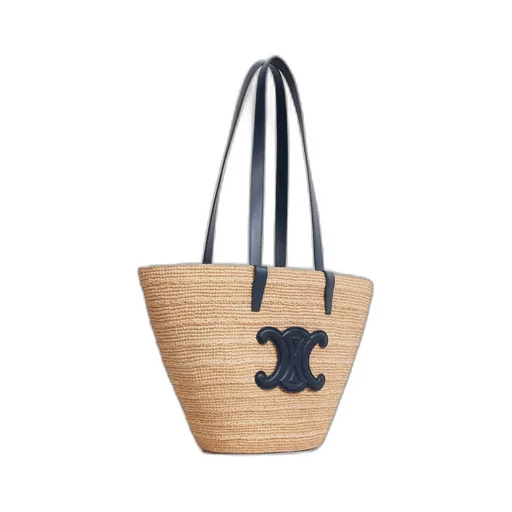 Classic Panier Medium Raffia Tote