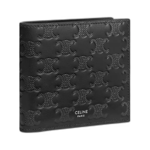 Bi-Fold Wallet In Calfskin With Triomphe Embossed