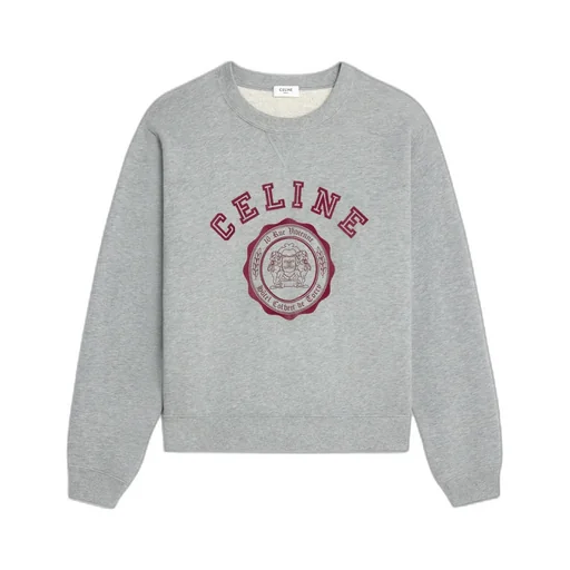 Blason Loose Sweatshirt In Cotton Fleece