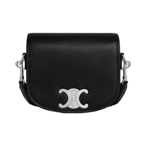 Small Besace Strap Triomphe In Supple Natural Calfskin