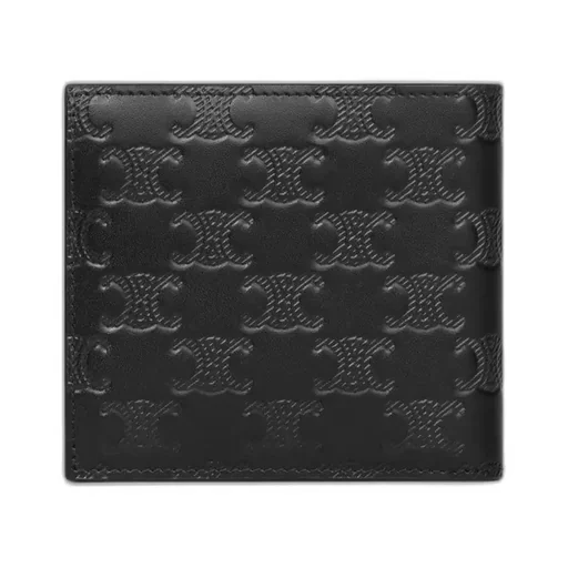 Bi-Fold Wallet In Calfskin With Triomphe Embossed