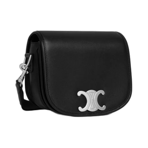 Small Besace Strap Triomphe In Supple Natural Calfskin