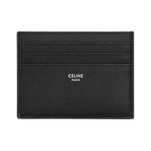Large Card Holder In Grained Calfskin