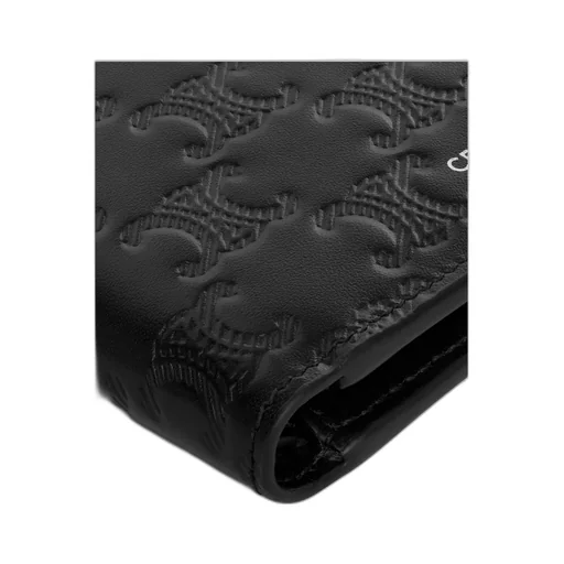 Bi-Fold Wallet In Calfskin With Triomphe Embossed
