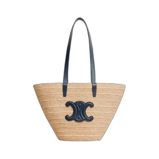 Classic Panier Medium Raffia Tote