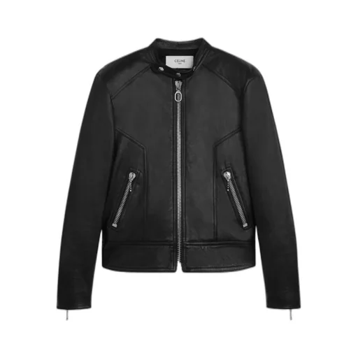 Racer Blouson Jacket In Soft Lambskin