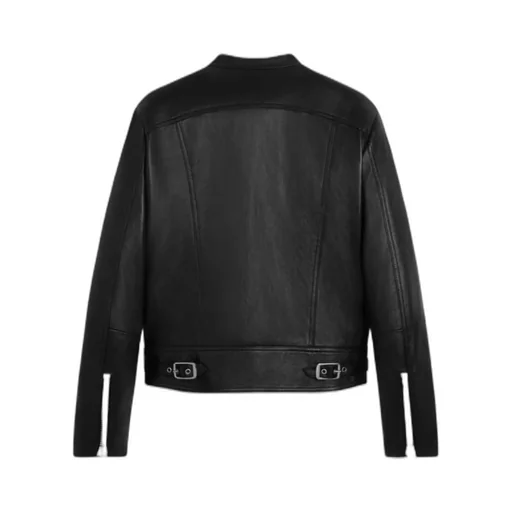 Racer Blouson Jacket In Soft Lambskin
