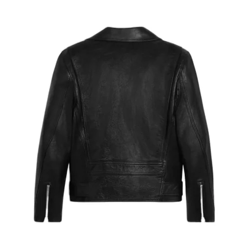 Biker Jacket With Cabochons In Calfskin