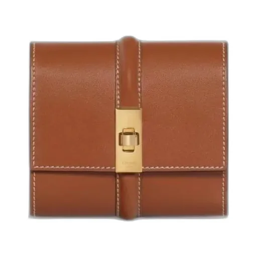 Small Trifold Wallet 16 In Satinated Calfskin
